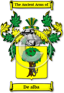 De alba Family Crest Download (jpg) Legacy Series - 150 DPI